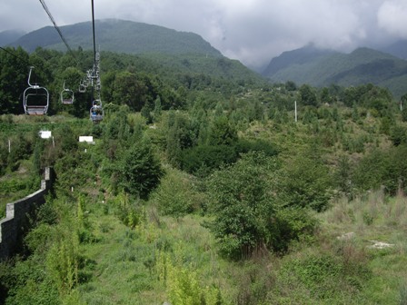 cable car on Cangshan Mountain