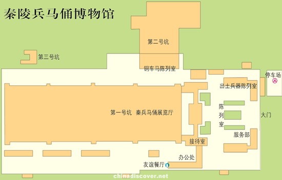 terra cotta warriors map